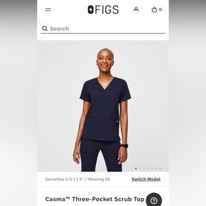 FIGS navy set XS/XSP